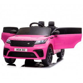 Macchina elettrica per bambini a batteria 12 V Land Rover Velar rosa 2