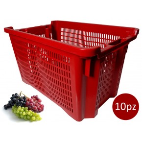 Cesta Raccolta Uva Frutta Verdura Vendemmia Cassa Multiuso Cassetta Impilabile