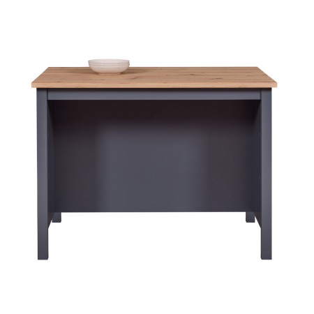 Tavolo Bar Alto Grigio Ripiani Bancone per Sgabelli da Cucina | BricoShop24