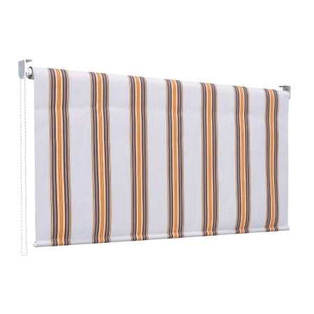 Tenda Sole Caduta Riga Beige 150x250 H Rullo Alluminio Attacco Soffitto Terrazzo