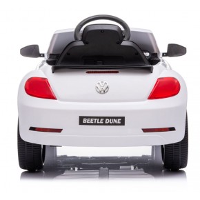 Macchina elettrica per bambini a batteria 12 V Volkswagen Beetle bianco 2