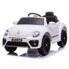 Macchina elettrica per bambini a batteria 12 V Volkswagen Beetle bianco
