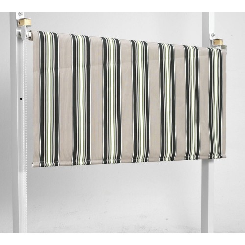 Tenda Sole Caduta 150x250 H Riga Verde Attacco Soffitto Terrazzo Rullo Alluminio