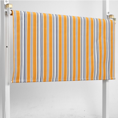 Tenda Sole a Caduta Riga Gialla 200x250 Attacco Soffitto Balcone Rullo Alluminio
