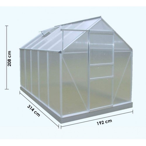 Serra in Alluminio Policarbonato Alveolare Piante Orto | BricoShop24