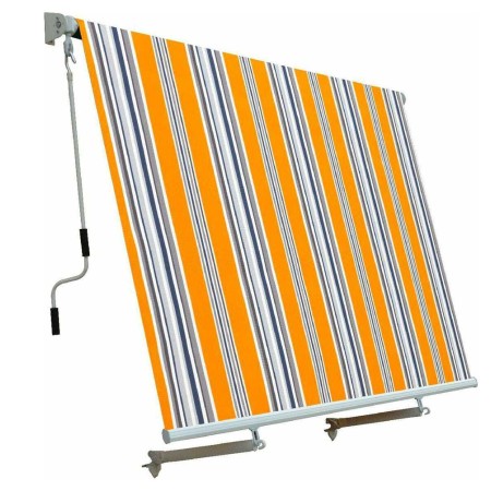 Tenda da Sole Riga Gialla Caduta con Bracci 245x245 Balcone Avvolgibile Esterno