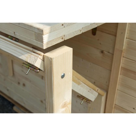 Casetta in Legno 310x180 a Pannelli 19 mm Chiosco Capanno da Giardino Spiaggia | BricoShop24