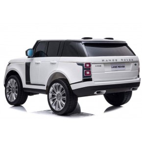 Range Rover Land bianca macchina elettrica per bambini a batteria 12 V 2