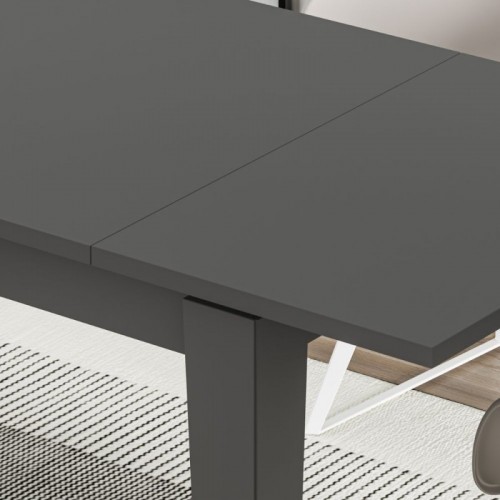Tavolo da Pranzo Allungabile Estensibile 140 190x80 cm Antracite