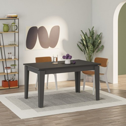 Tavolo da Pranzo Allungabile Estensibile 140 190x80 cm Antracite