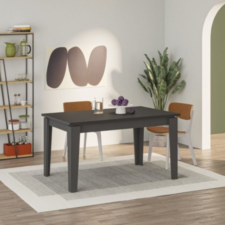 Tavolo da Pranzo Allungabile Estensibile 140 190x80 cm Antracite