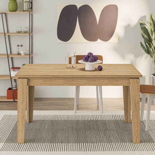 Tavolo da Pranzo Estensibile in Legno Allungabile 140 190 cm Rovere