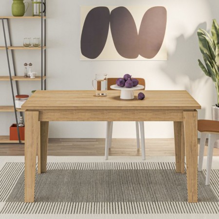 Tavolo da Pranzo Estensibile in Legno Allungabile 140 190 cm Rovere