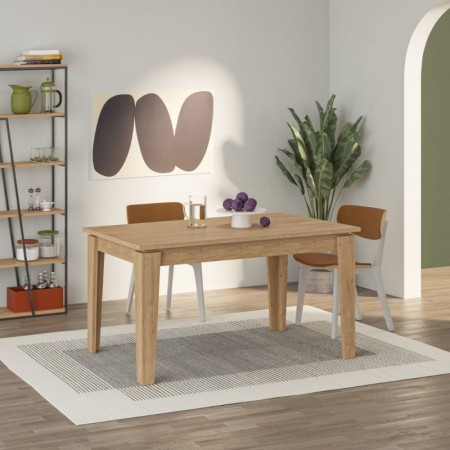 Tavolo da Pranzo Estensibile in Legno Allungabile 140 190 cm Rovere