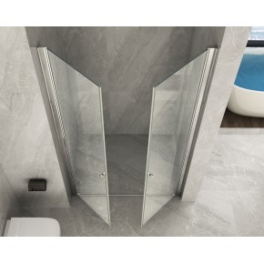 Box Doccia Saloon 70 80 90 100 120 cm 8 mm a Nicchia 2 Anta Battente Porta Parete 2