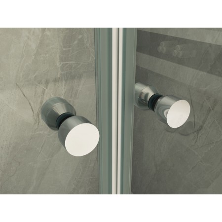 Box Doccia Saloon 70 80 90 100 120 8 mm a Nicchia 2 Anta Battente Porta Parete | BricoShop24