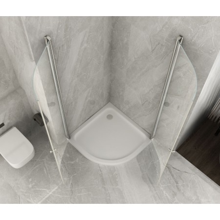 Box Doccia Tondo 80x80 90x90 6 mm Semicircolare Cristallo | Bricoshop24