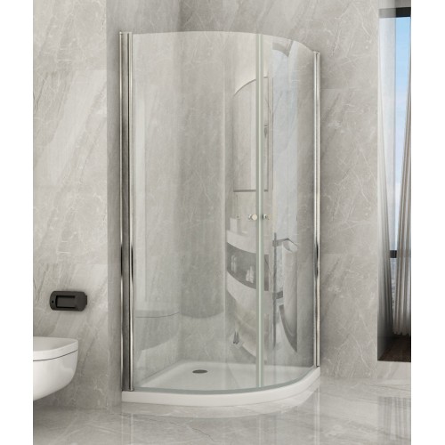 Box Doccia Tondo 80x80 90x90 6 mm Semicircolare Cristallo | Bricoshop24