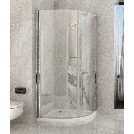 Box Doccia Tondo 80x80 90x90 6 mm Semicircolare Cristallo | Bricoshop24