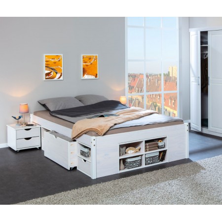 Letto Matrimoniale 160x200 a Doghe con Cassetti 2 piazze | Bricoshop24