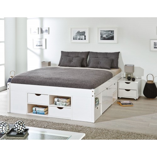 Letto Matrimoniale 160x200 a Doghe con Cassetti 2 piazze | Bricoshop24