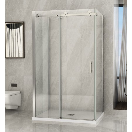 Cabina Box Doccia 3 Lati Porta Scorrevole in Cristallo 8 mm | BricoShop24