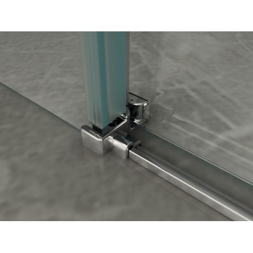 Cabina Box Doccia 3 Lati Porta Scorrevole in Cristallo 8 mm | BricoShop24