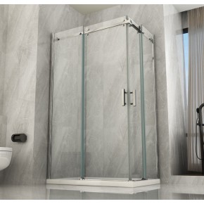 Box Doccia Angolare 8 mm 2 Lati Porte Scorrevole 70 x 80 90 100 120 in Cristallo