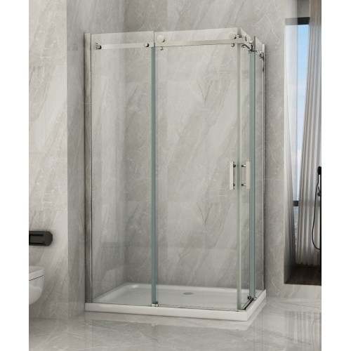 Box Doccia in Cristallo 8 mm 2 Lati Due Porte Scorrevoli | BricoShop24