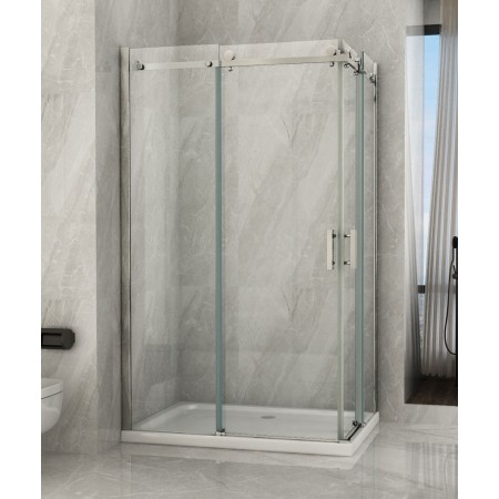 Box Doccia in Cristallo 8 mm 2 Lati Due Porte Scorrevoli | BricoShop24