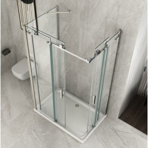 Box Doccia 3 Lati 2 Porte Scorrevoli 70 80 90 100 120 e 1 Parete Fissa Cristallo 2