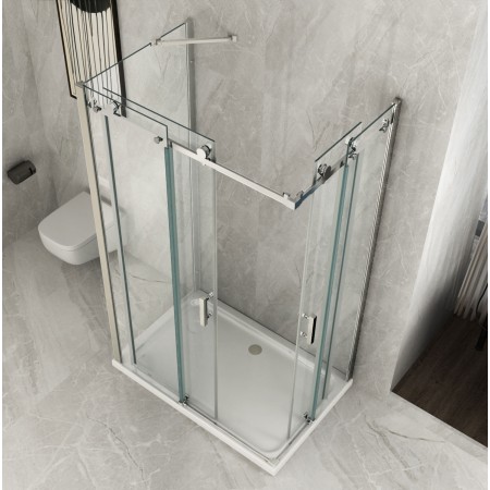 Box Doccia 3 Lati Scorrevole 70 80 90 100 120 Cristallo | BricoShop24