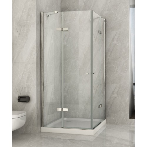 Box Doccia Anta Battente 70 x 80 90 100 8mm in Cristallo | BricoShop24