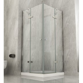 Box Cabina Doccia 2 Anta Battente 70 x 80 90 100 Fissa 8 mm Angolare Cristallo