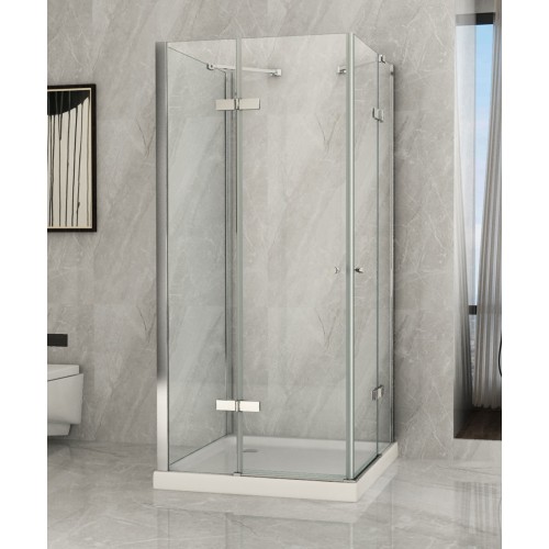 Cabina Doccia 3 Lati 2 Ante Battenti in Cristallo 8 mm | BricoShop24