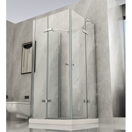 Cabina Doccia 3 Lati 2 Ante Battenti in Cristallo 8 mm | BricoShop24