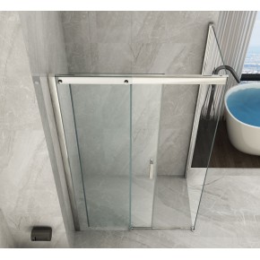 Box Doccia Angolare in Cristallo 8 mm Porta Scorrevole 70 80 90 100 120 140 Lati