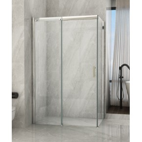 Box Doccia Angolare in Cristallo 8 mm Porta Scorrevole 70 80 90 100 120 140 Lati 2