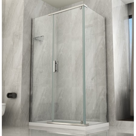 Box Doccia Anta Battente 80 90 100 120 140 8mm in Cristallo | BricoShop24