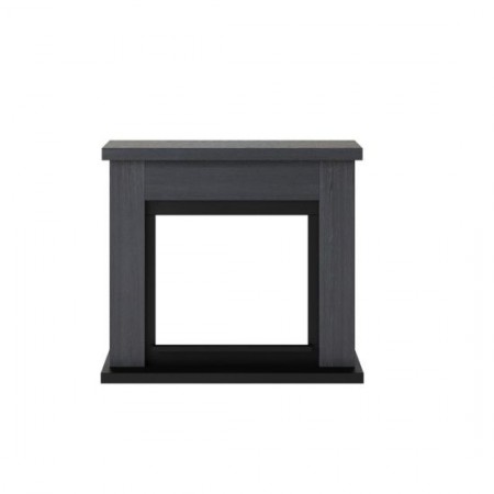 Camino Elettrico Ventilato con Cornice in Legno Grigio Fiamma Finta a Led| BricoShop24
