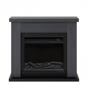 Camino Elettrico Ventilato con Cornice in Legno Grigio Fiamma Finta a Led| BricoShop24 2