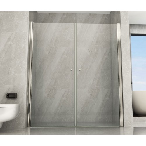 Box Doccia Nicchia 2 Ante Battenti da 60 a 100 cm in Cristallo 8 mm