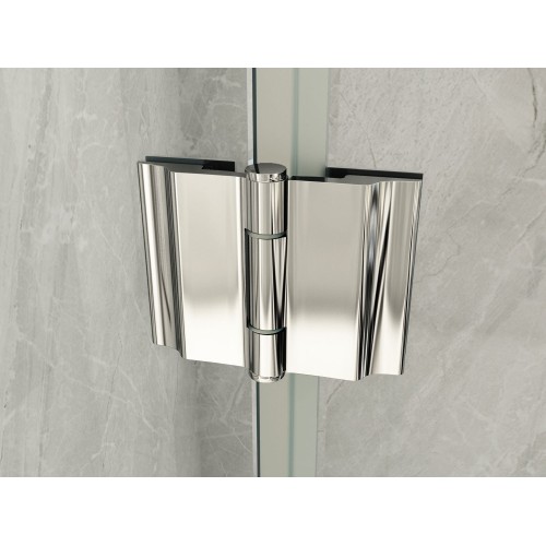 Cabina Doccia Angolare Porta Battente in Cristallo 8 mm | BricoShop24