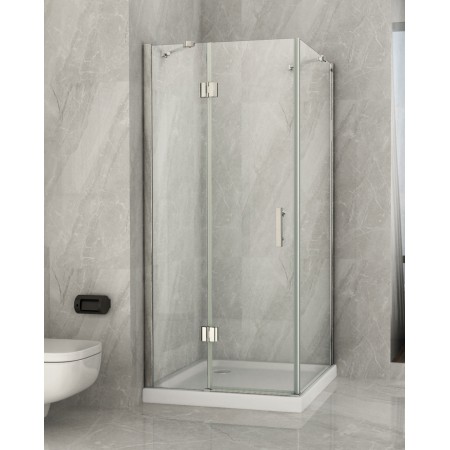 Cabina Doccia Angolare Porta Battente in Cristallo 8 mm | BricoShop24