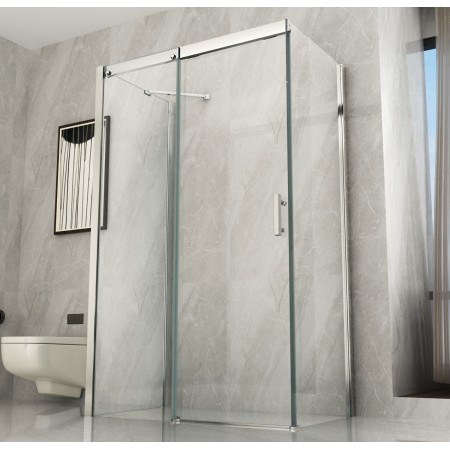 Cabina Box Doccia 3 Lati Anta Scorrevole in Cristallo 8mm | BricoShop24