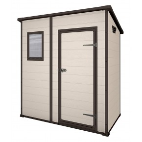 Keter Casetta Addossata in Resina PVC Box Armadio con Pavimento