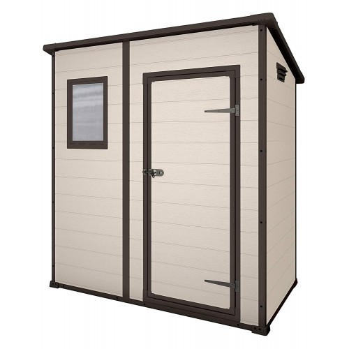 Keter Casetta Addossata in Resina PVC Box Armadio con Pavimento
