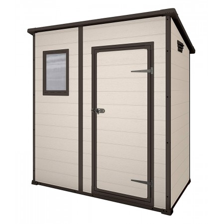 Keter Casetta Addossata in Resina PVC Box Armadio con Pavimento