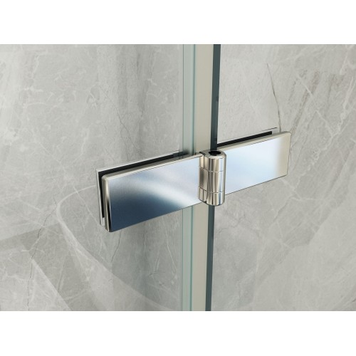 Box Doccia 2 Ante a Libro 60 70 80 90 100 8 mm in Cristallo Vetro Trasparente | BricoShop24