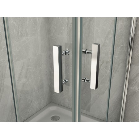 Box Doccia 2 Ante a Libro 60 70 80 90 100 8 mm in Cristallo Vetro Trasparente | BricoShop24